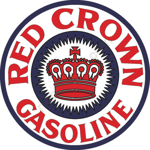 Red Crown Gasoline Acrylic Panel Sign