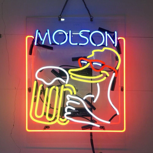 Molson neon beer sign