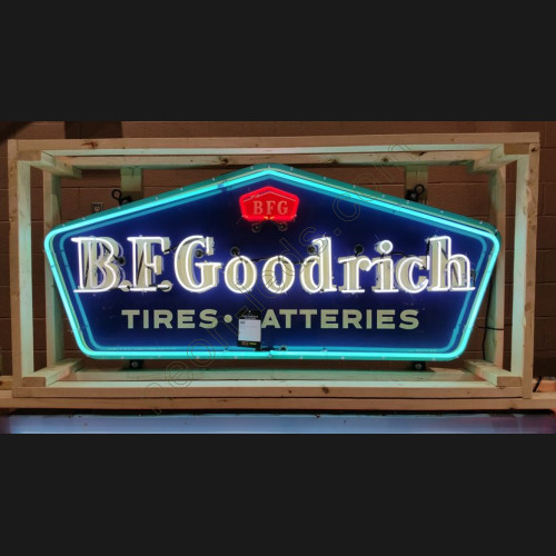 Bf goodrich tires and batteries neon sign,WL-BF04