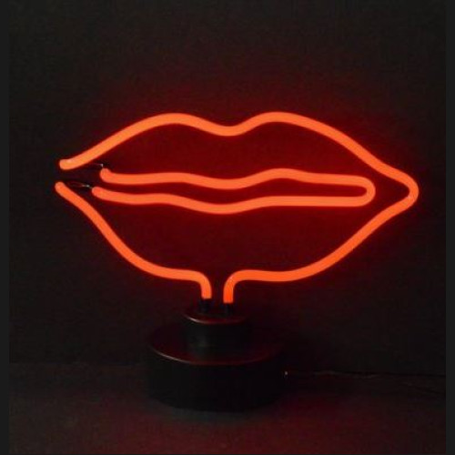 Lips Table Neon Sign