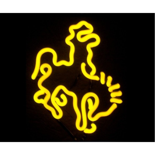 Bronco Rider Neon Sculpture