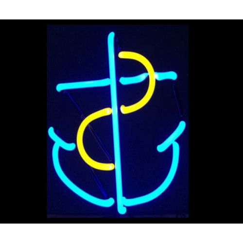 Anchor neon sculpture