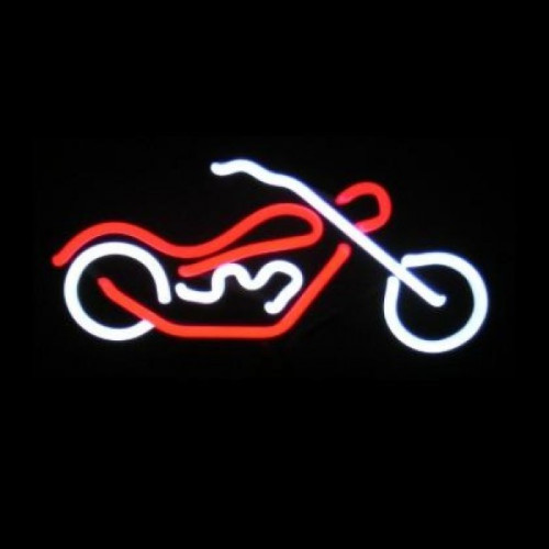 Chopper III neon sculpture