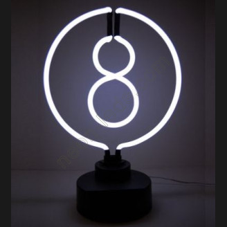 8 Ball Pool Billiards Neon Sculpture