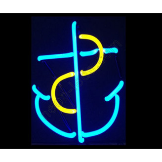 Anchor neon sculpture