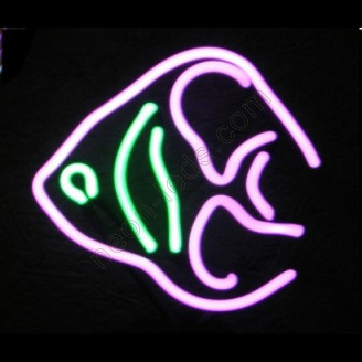 Angel fish neon sculpture