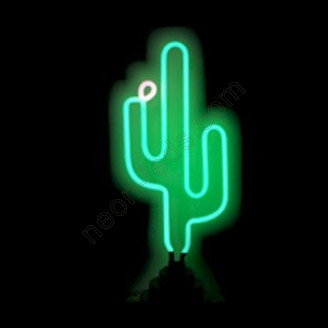 Cactus neon sculptures
