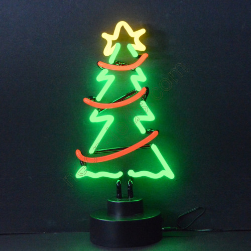 Christmas Tree With Garland Neon Sculpture-WL-TN073