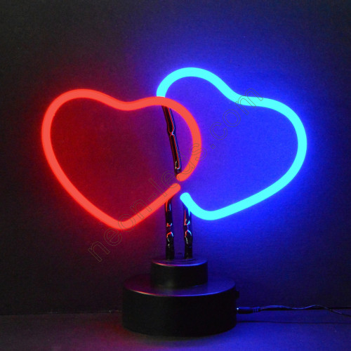 DOUBLE HEART NEON SCULPUT-WL-TN016