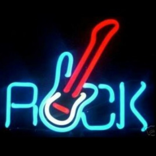 Helmet neon sculpture