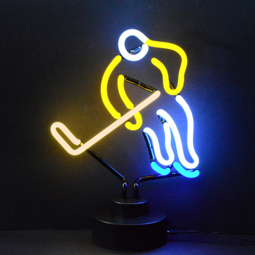 Hockey Neon Sculpture-WL-TN039