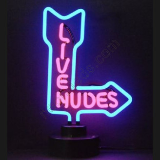 Live Nudes Table Neon Sign