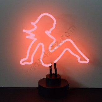 Mud Flap Girl Neon Sculpture