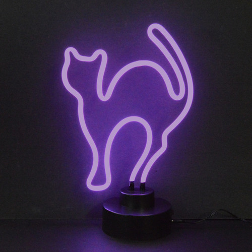 Purple Cat Neon Sculpture-WL-TN022