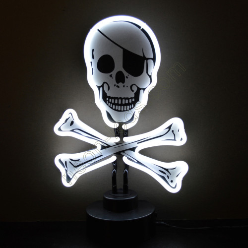 SKULL CROSSBONES NEON SCULPTURE-WL-TN020